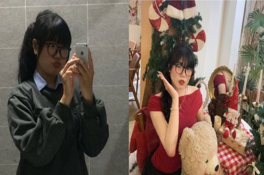 Rụt rè trong khoảnh khắc thân thiết cô gái quyến rũ rực rỡ